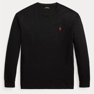 Polo Ralph Lauren Black Jersey Long Sleeve T-Shirt Shirt/ Top/All Fits